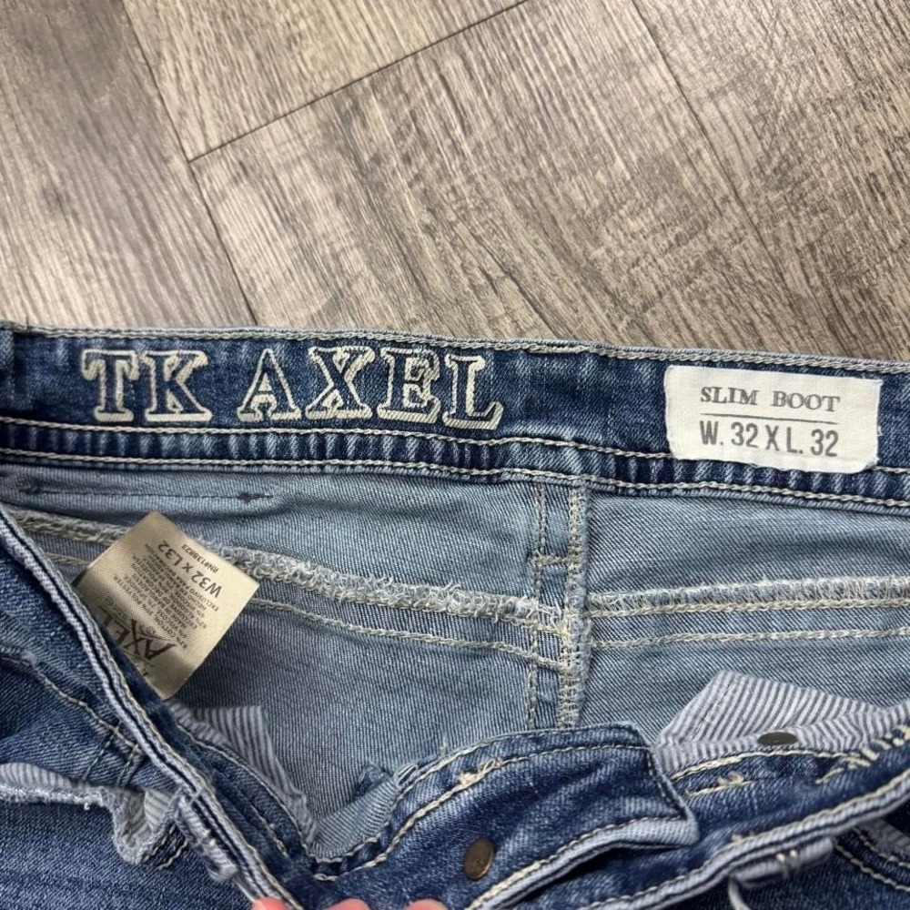 TK Axel Slim Bootcut Denim Jeans 32x30 - Picture 6 of 8